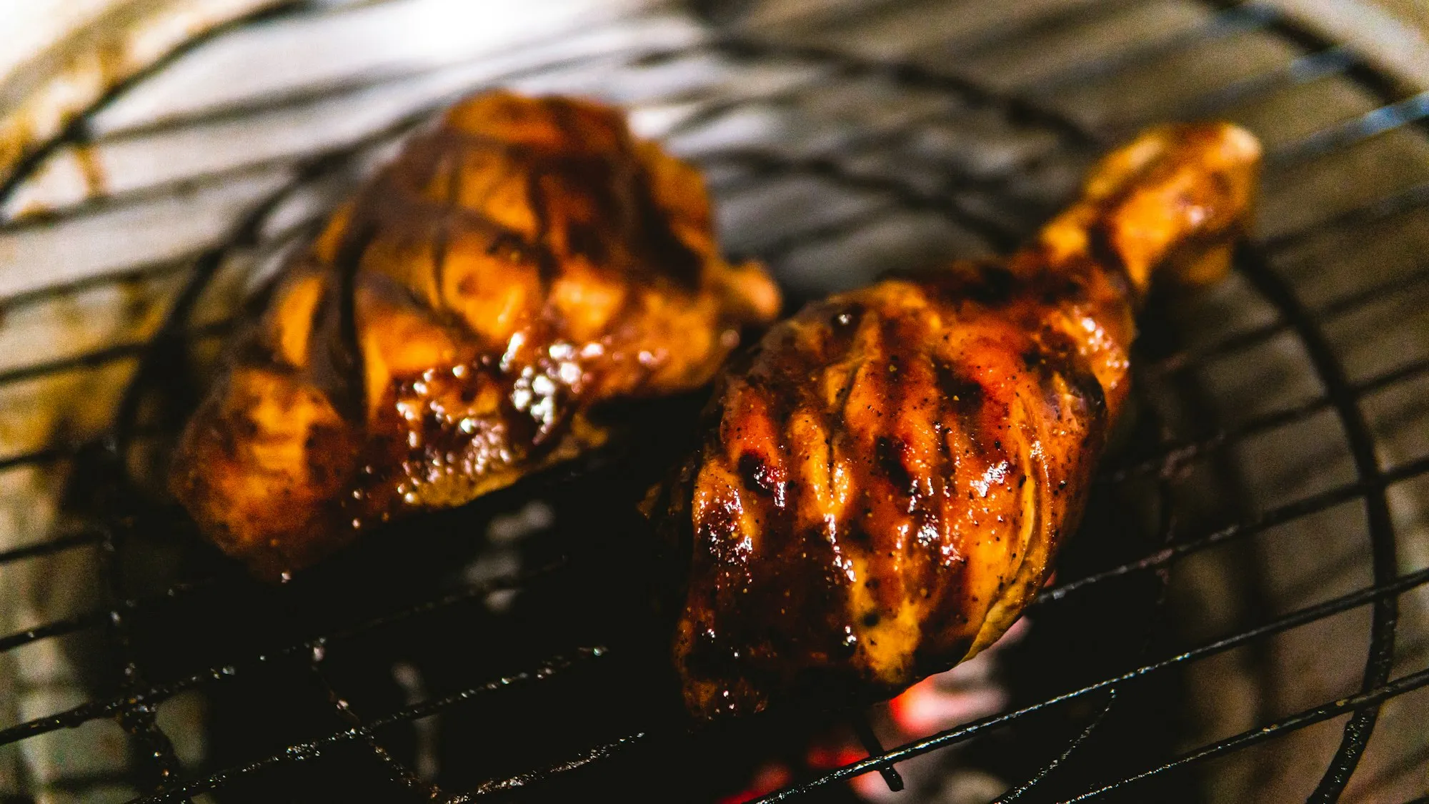 Grilované kuřecí paličky s BBQ glazurou
